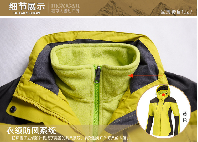 沖鋒衣細節展示