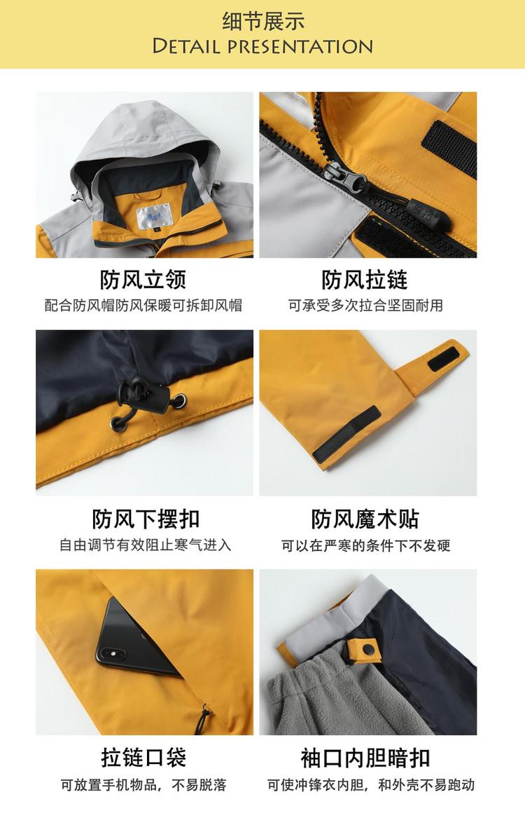 沖鋒衣細節