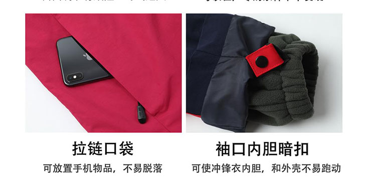 沖鋒衣細節