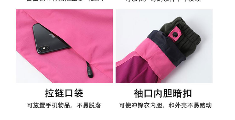 沖鋒衣細節