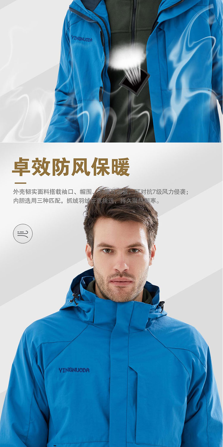 沖鋒衣兩種內膽