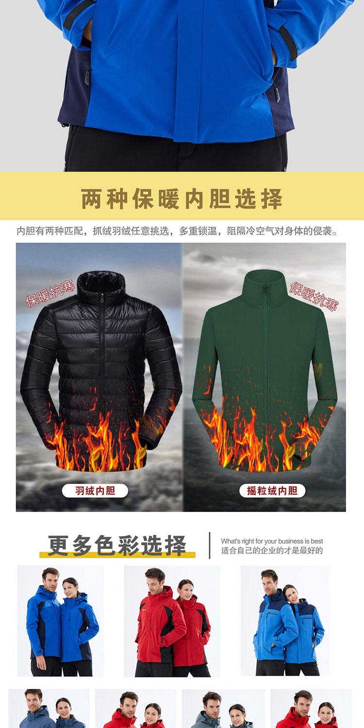 冬季加厚沖鋒衣工作服兩種內膽.jpg